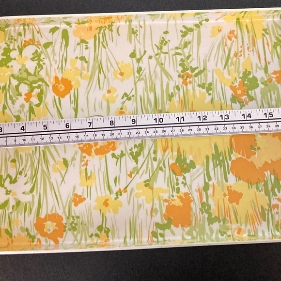 Price drop … MCM 60s Fantastic Floral Bowl, Divided Plate and Serving Tray. - Picture 12 of 13